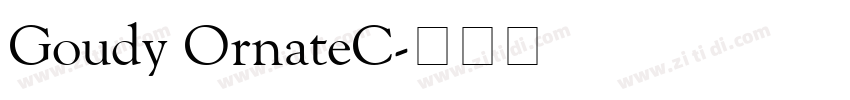 Goudy OrnateC字体转换